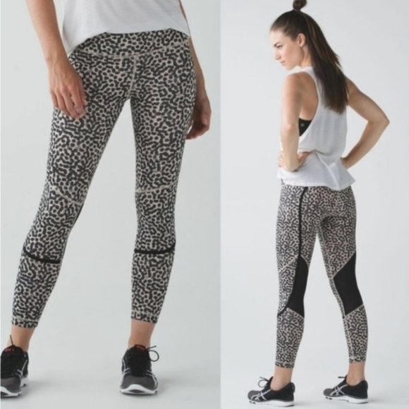 lululemon athletica Pants - Lululemon Pedal To The Medal 7/8 Tight *Full-On Luxtreme Ace Spot Grain sz 6